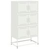 vidaXL skapītis, balts, 68,5x38,5x123,5 cm, tērauds