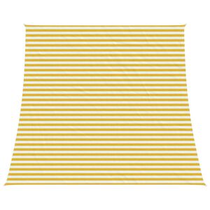 vidaXL Saulessargs Dzeltena un balta 4 / 5 x 4 m HDPE