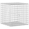 vidaXL Gabions ar 5 mm vadu un 5x5 cm acu 50x50x50 cm Cinkota tērauda