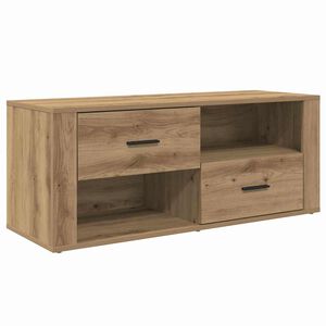 vidaXL Televizora skapī&scaron;a ar atvilktni Artisānā ozols 100 x 35 x 40 cm