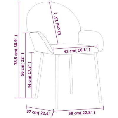 vidaXL virtuves krēsli, 2 gab., kapučīno krāsas mākslīgā āda