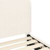 vidaXL Bērnu gultas rāmis ar galvgali Krēmkrāsa 80 x 200 cm
