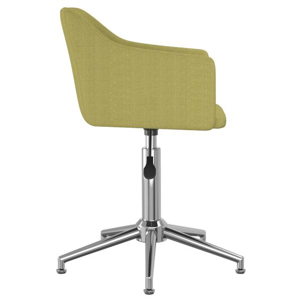 vidaXL grozāms virtuves krēsls, zaļ&scaron; audums