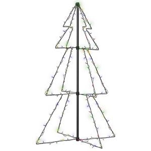 vidaXL Ziemassvētku egle, 160 LED, telpām un āra teritorijai, 78x120cm