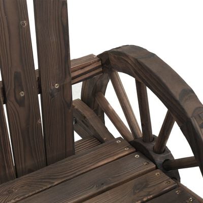 vidaXL dārza Adirondack stila šūpuļkrēsli, 2 gab., egles masīvkoks