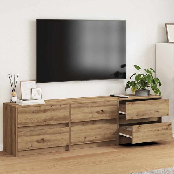vidaXL TV vienības 2 pcs Artisānā ozols 180 x 34 x 50 cm