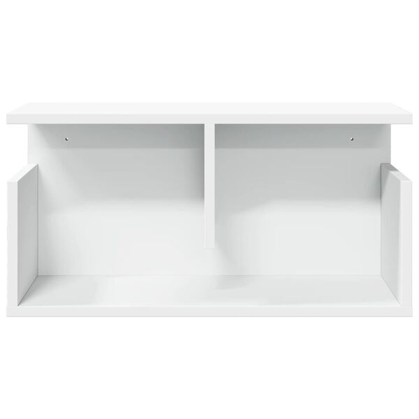 vidaXL sienas skapītis, 60x20x30 cm, balts, inženierijas koks