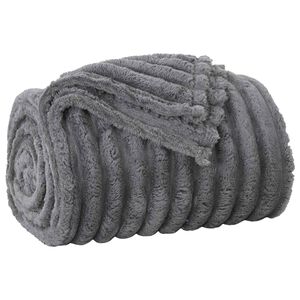 vidaXL Mest segu Tum&scaron;i pelēka 150 x 130 cm 0.51 kg Flīss
