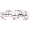 vidaXL Āra dīvānu komplekts 9 pcs Dabiska Cietā akācijas koks