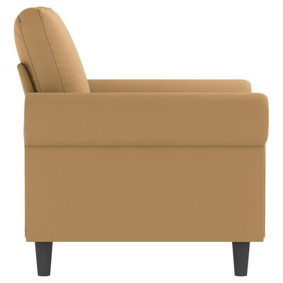 vidaXL atpūtas krēsls, brūns, 60 cm, samts