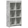 vidaXL Grāmatu skapis Betona pelēks 59 x 30 x 111 cm Inženierijas koks