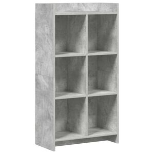 vidaXL Grāmatu skapis Betona pelēks 59 x 30 x 111 cm Inženierijas koks