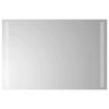 vidaXL LED vannas spogulis Caurspīdīgs 60 x 40 cm rūdīts stikls