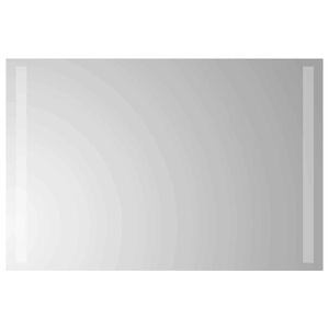 vidaXL LED vannas spogulis Caurspīdīgs 60 x 40 cm rūdīts stikls