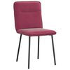 vidaXL virtuves krēsli, 2 gab., vīnsarkans samts