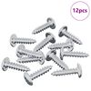 vidaXL Skrūve 12 gab. Sudraba M4 x 16 mm Tērauds