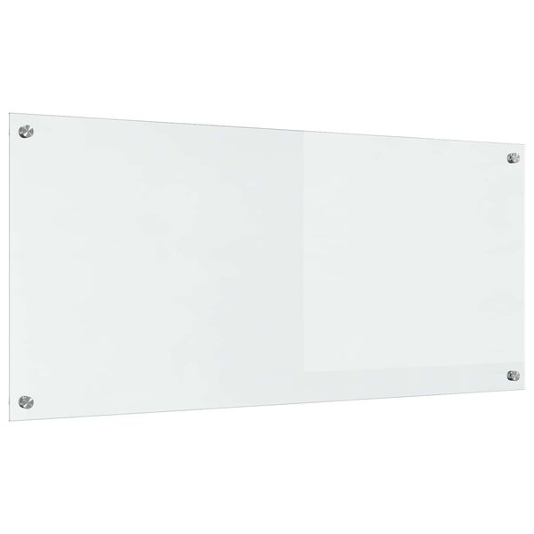 vidaXL Virtuves aizsargpanelis Caurspīdīgs 110 x 50 x 0,6 cm