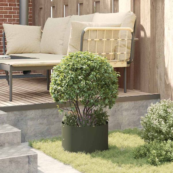 vidaXL Stādītāja gredzens 5 pcs Olīvu zaļ&scaron; 30 x 30 x 20 cm