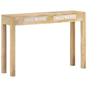 vidaXL konsoles galdiņ&scaron;, 110x30x75 cm, balsināts mango masīvkoks
