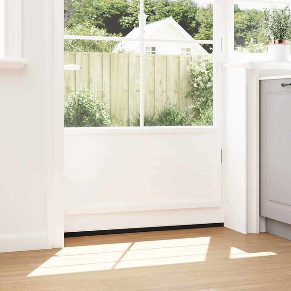 vidaXL Pa&scaron;līpojo&scaron;as durvju birstes 6 pcs Balts 100 cm