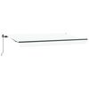 vidaXL Izvelkams jumtiņ&scaron; Balts 400 x 200 cm audums
