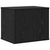 vidaXL Galda organizators Melns ozolkoks 36 x 26 x 29,5 cm
