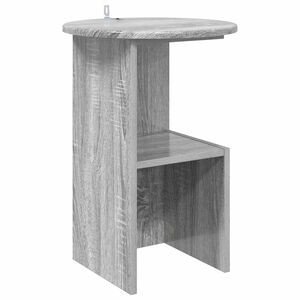 vidaXL Sānu galds Pelēks Sonoma ozols &Oslash; 39,5 x 55 cm Inženierijas koks