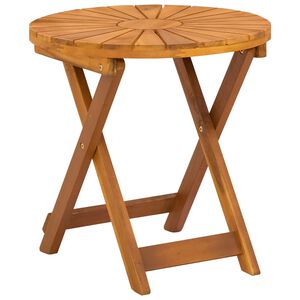 vidaXL Bistro galds Dabiska &Oslash;45 x 45 cm Cietā akācijas koks