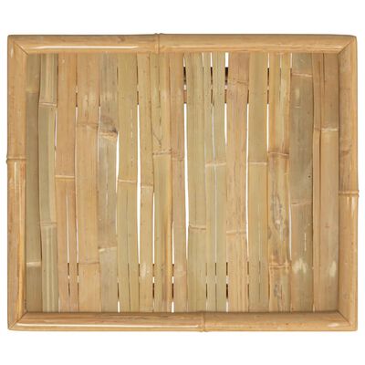 vidaXL dārza galds, 65x55x30 cm, bambuss