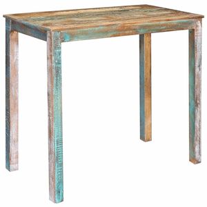 vidaXL Bāra galds 110 x 55 x 100 cm Ciets atjaunots koks Daudzkrāsains