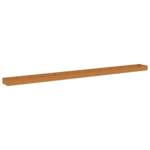 vidaXL augstā dārza puķu kaste, 1150x100x36 cm, tērauds, rūsas efekts