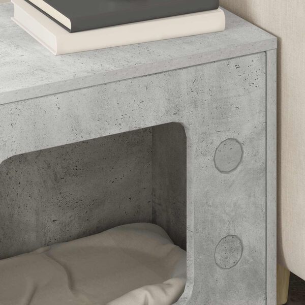 vidaXL Kaķu māja Betons 51 x 30 x 52 cm Inženierijas koks