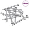 vidaXL Mēbeļu skrūves 12 gab. Sudraba M6 x 70 mm Tērauds