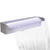 Baseina ūdenskritums, strūklaka ar LED, nerūsējo&scaron;s tērauds, 45 cm