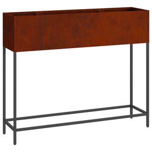 vidaXL Pacelts dārza stādītājs Rūsa 100 x 26 x 82 cm