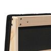 vidaXL Mīkstināts gultas galvgalis Melna 75 cm Ciets priedes koks