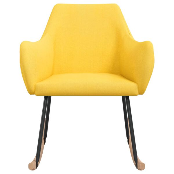 vidaXL &scaron;ūpuļkrēsls, sinepju dzeltens audums