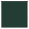 vidaXL Āra rullo aizkars 90% UV aizsardzība Tum&scaron;i zaļ&scaron; 160 x 140 cm