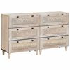 vidaXL Puse 2 pcs Balts 120 x 33,5 x 75 cm mango masīvkoks