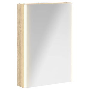 vidaXL Vannas istabas spoguļu skapis Sonoma ozols 43 x 11,5 x 60,5 cm