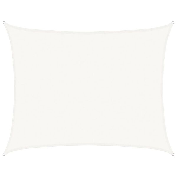 vidaXL saulessargs, 160 g/m&sup2;, balts, 6x7 m, HDPE