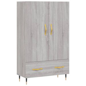 vidaXL augstais skapītis, pelēks, 69,5x31x115 cm, inženierijas koks