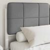 vidaXL Gultas rāmis ar polsterētu galvas balstu Gai&scaron;i pelēks