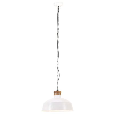 vidaXL griestu lampa, industriāls dizains, balta, 58 cm, E27