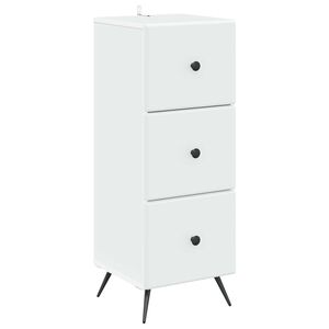 vidaXL Atvilktņu skapis Balts 33 x 34,5 x 90 cm Inženierijas koks