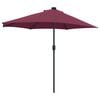 vidaXL Dārza parasols Bordo sarkans 294 x 150 x 224 cm
