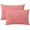 vidaXL Spilvenu pārvalks 2 pcs HEERLEN Rozā 50 x 70 cm Samts