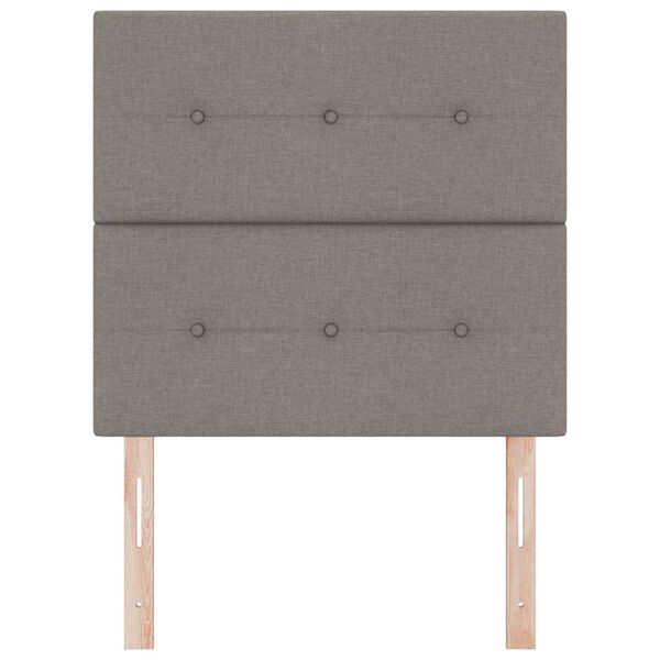 vidaXL Augstuma regulējama galvas Pelēkbrūna 100 cm audums