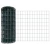 vidaXL Eiropas žogs ar stabu 10 x 0,8 m PVC pārklāts tērauds Zaļa