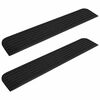 vidaXL apmales rampas, 2 gab., 110x21x2,5 cm, gumija